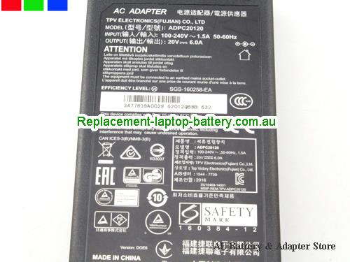  image 3 of  Original Genuine AOC ADPC20120 AC Adapter for AG271QX PD2710QC Series Monitor 20v 6A 120W 