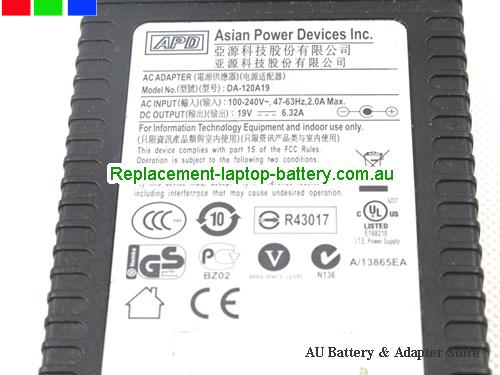  image 3 of  Original Genuine APD DA-120A19 19V 6.32A 120W Ac Adapter  