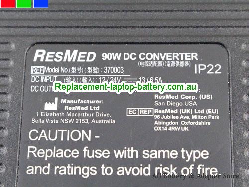  image 2 of  Original Resmed 370003 24v 3.75A DC Adapter power supply IP22 Used In The Car 