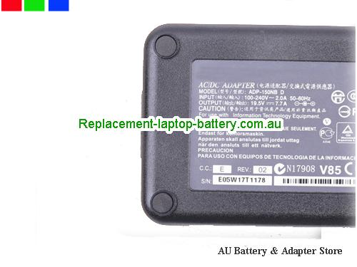  image 2 of 19.5v 7.7A 150W ac adapter power supply for computer 