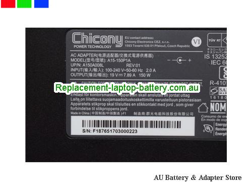  image 2 of  Original Genuine Chicony A15-150P1A AC Adapter A150A008L 19v 7.89A Power Supply 7.4x5.0mm 