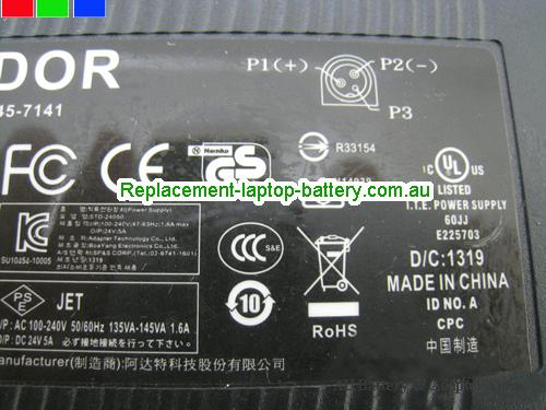  image 2 of  Original Genuine Condor STD-24050(RevA) STD-24050 24V 5A 120w Power Adapter 