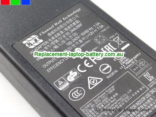  image 4 of  Original Genuine CWT 2AAL090F AC Adapter 12v 7.5A 90W Power Supply 