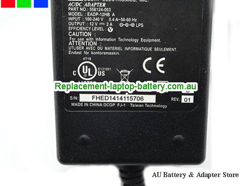  image 2 of  Original Genuine Delta EADP-12HB A Ac Adapter 12V 2A 24W 558124-003 Power Supply 5.5/2.5mm tip 