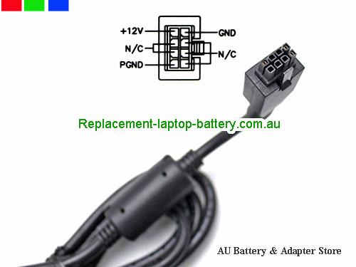  image5 of Australia  Original GEnuine Delta ADP-66CR A AC/DC Adapter 12v 5.5A 66W Power Supply Molex 8 Pins 