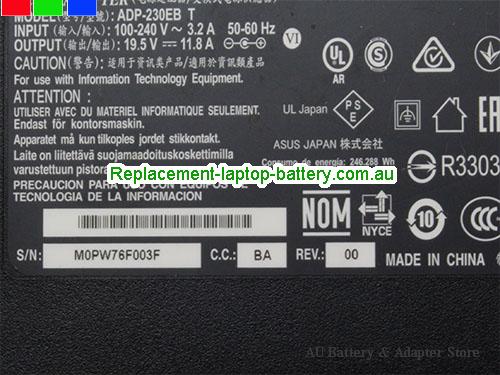  image 2 of  Original Delta 19.5V11.8A 230W Ac Adapter for MSI 1762 GT70 16F3 16F4 Laptop 