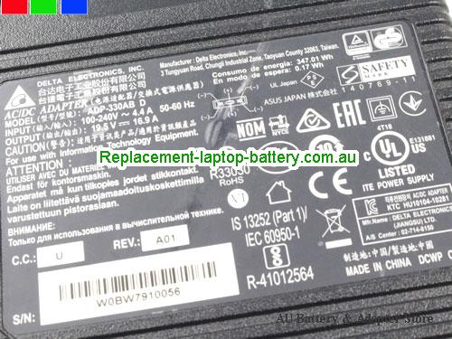  image 4 of  Original Genuine Delta ADP-330AB D Adapter 19.5v 16.9A  for  ASUS ROG Strix GL702VI G703VI Series Gaming Laptop 