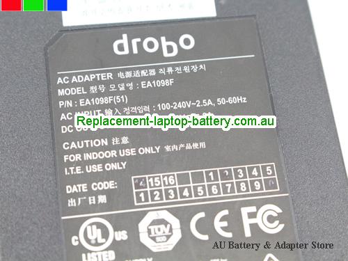  image 3 of  Original DROBO EA1098F-120 12V 6A 72W Ac Adapter 