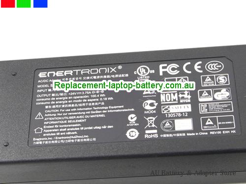  image 3 of  Original ENERTRONIX EXA0904YJ 24V 3.75A 90W Ac Adapter 