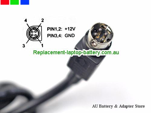  image5 of Australia  Original Genuine ENG 3A-902DA12 AC Adapter 3A-902DA12-023-AR 12V 7.5A Power Supply 4 Pins 