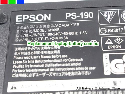  image 3 of  Original EPSON PS-190 M169B AC adapter 24V 3A 72W 