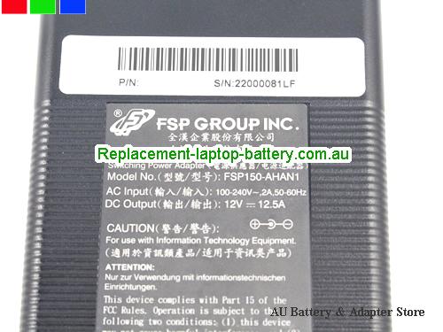  image 2 of  Original FSP 12V 12.5A 150W Laptop AC Adapter 6.5x3.0mm Tip  