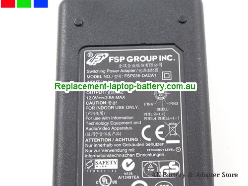  image 2 of  Original Original FSP FSP035-DACA1 9NA0350505 Switching Power Supply 12V 2.9A 4-PIN AC Adapter 