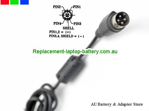  image5 of Australia  Original Genuine FSP FSP035-DBCB1 AC Adapter 12v 2.9A 35W Round with 4 Pin 