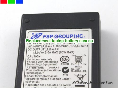  image 2 of  Original New Genuine LCD TV Monitor Adapter FSP060-1AD101C 12V 5A 60W for Sanyo CLT2054 CLT1554 