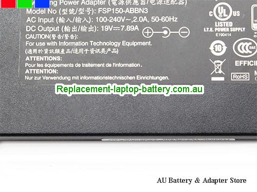  image 2 of  Original Genuine Thin FSP FSP150-ABBN3 AC /DC Adapter 19v 7.89A 150W Power Supply 