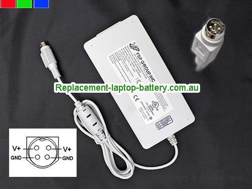  image 1 of  Original Genuine White FSP FSP120-AWAN3-W AC Adapter 54v 2.22A 120W Power Supply Round with 4 Pins 