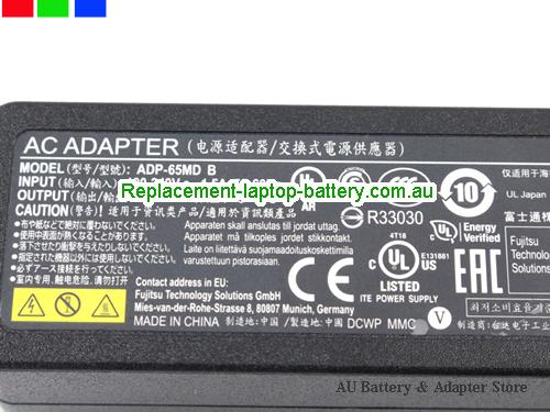  image 3 of  Original New Genuine ADP-65MD B Fujitsu LIFEBOOK Q704 Ac Adapter 