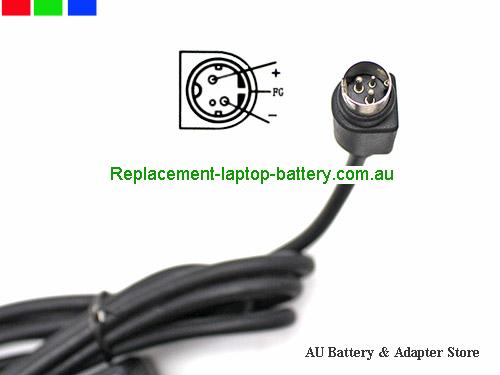  image5 of Australia  Original Genuine Haider HDAD60W104 Switching Power Supply 24v 2.5A 120W Round with 3 pins 