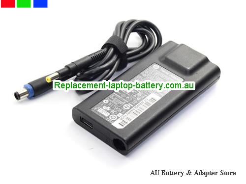  image 2 of  Original New Travel Adapter HSTNN-DA14 19.5V 3.33A AC Adapter with Yellow Tip 