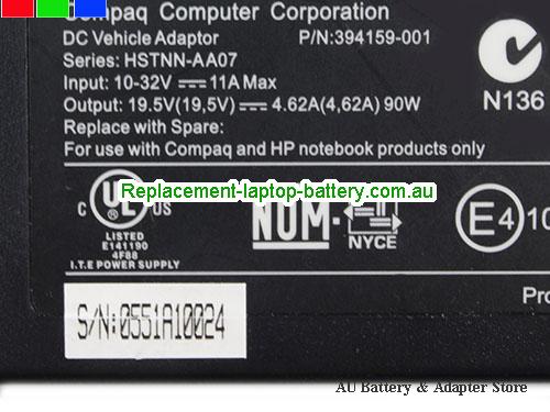  image 2 of  Original Genuine HP HSTNN-AA07 DC Adapter 394159-001 19.5v 4.62A Power Supply 