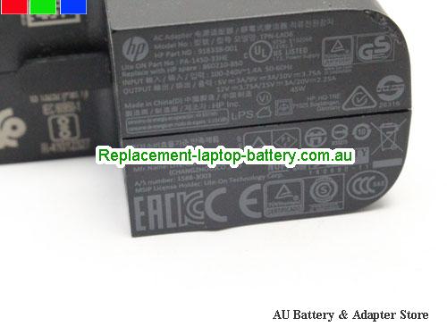  image 3 of  Original HP Spectre 13 Elite x2 1012 45W TYPE-C USB-B Tablet Adapter TPN-LA06  860210-850 