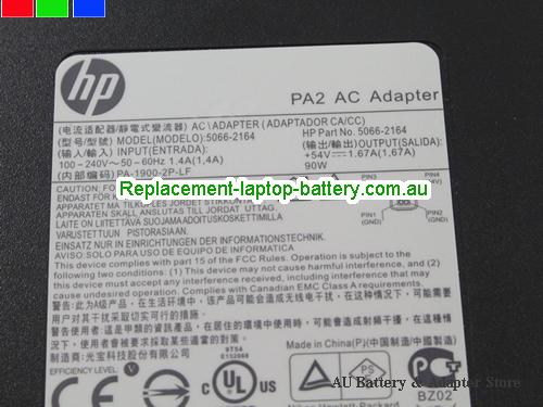  image 2 of  Original Genuine HP PA-1900-2P-LF 5066-2164 54V 1.67A 90W PA2 AC Adapter 