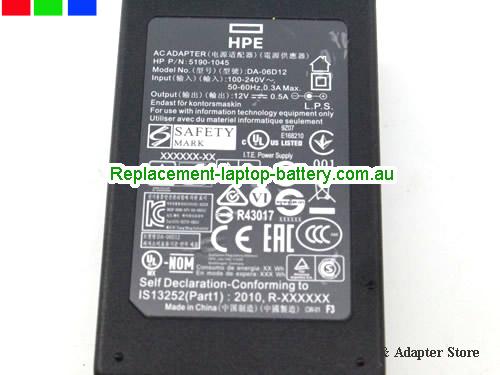  image 3 of  Original Genuine HPE DA-06D12 AC Adapter PN 5190-1045 Power Suppply 