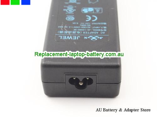  image 4 of  Original Jewel JS-12060-3K ac adapter 12V 6.0A Power Supply round with 4 pin tip 