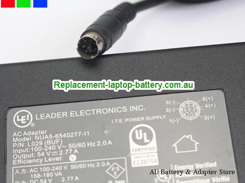  image5 of Australia  Original L.E.I. Power Supply Adapter 54V 2.77A 150W Adapter NUA5-6540277-L1 NUA5-6540277-I1 