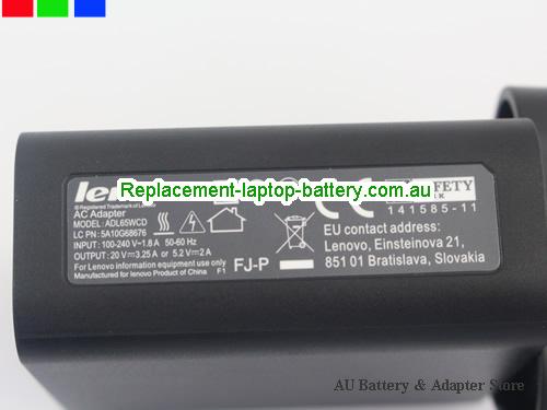  image5 of Australia  Original New Genuine Lenovo YOGA 3 PRO-1370 YOGA 3 PRO ULTRABOOK Adapter 20V 3.25A with USB Cable 