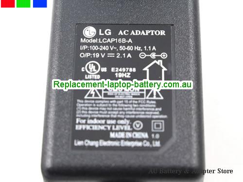  image 3 of  Original Genuine US LG LCAP16B-K LCAP21C AC Adapter for 23M45VQ 24MP57VQ,Monitor 
