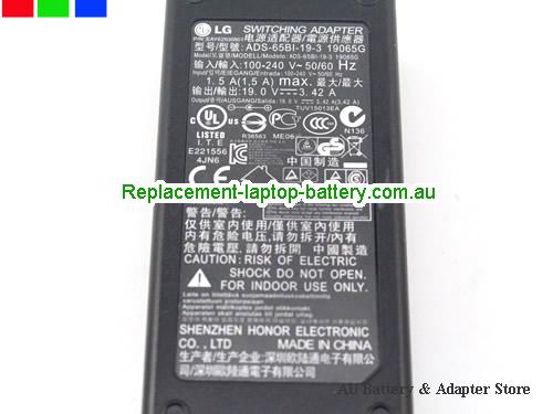  image 3 of  Original Genuine LG ADS-65Bl-19-3 19065G Ac Adapter 19v 3.42A Power Supply 