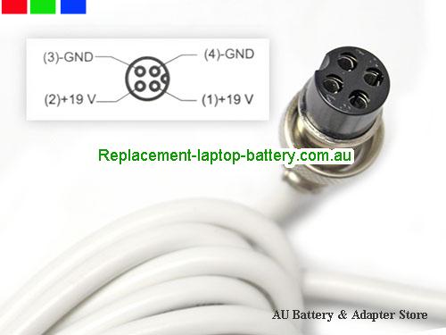  image5 of Australia  Original Genuine White LG DA-120D19 AC Adapter  19.0v 6.32A 120.08W Power Supply Metal 4 holes tip 