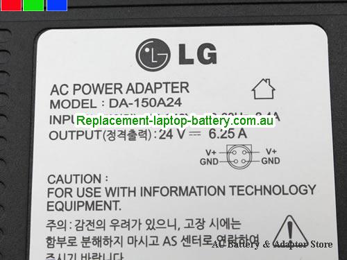  image 2 of  Original New Genuine Ac Adapter 24V 6.25A for LG DA-150A24 HU10182-11069A Power Supply 4Pin 