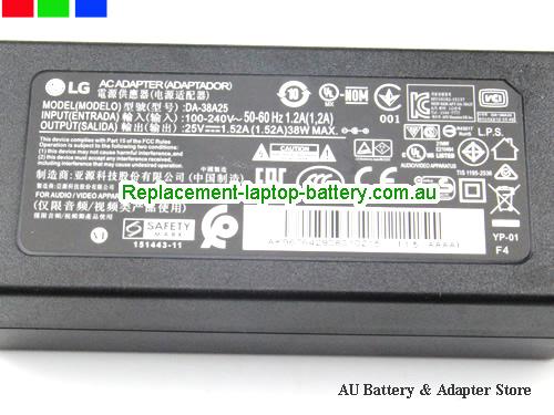  image 3 of  Original Genuine LG DA-38A25 DA38A25 EAY64290801 Soundbar Power Supply Charger 25v 1.25A 