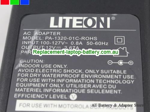  image 3 of  Original Genuine Liteon PA-1320-01C-ROHS 524475-024 12V 2.67A Ac Adapter for Motorola DCX B29 