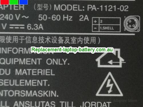 image 4 of  Original 3 pin PA-1121-02 258KA 4100193703 Adapter for Asus ATI 9000 L5000C Asus L5500C Asus L55C L5800C L58C L5900C L59C L5C D1 