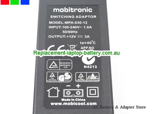  image 3 of  Original Mobitronic MPA-030-12 12V 3A 36W Switching Adapter 