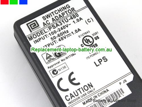  image 3 of  Original PHIHONG PSA31U-480 N17364 48V 1A 48W Ac adapter 