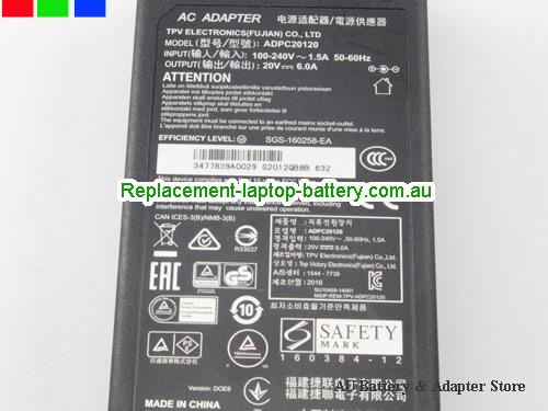  image 3 of  Original Genuine Philips ADPC20120 Ac Adapter 20v 6.0A 120W for 349X7FJEW Curved Screen 
