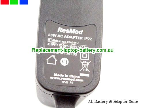  image 2 of  Original RESMED WA-20A24FU 24V 0.84A AC Adapter for ResMed AirMini Travel CPAP Machine 