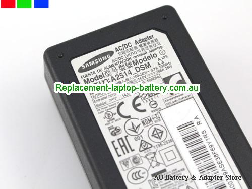  image 3 of  Original Genuine Samsung  A2514_DPN A2514_DSM AC Adapter 14v 1.786A for S22D390H S24D590PL Monitor 