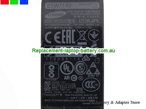  image 3 of  Original Genuine EU Rotatable Samsung  A2514_MPNL A2514N_MPNL AC Adapter 14v 1.79A 25W 