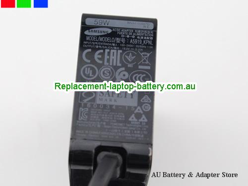  image 4 of  Original Au Plug Genuine Samsung 19.0v 3.1A AC/DC Adapter A5919_KPNL Power Supply 59W 