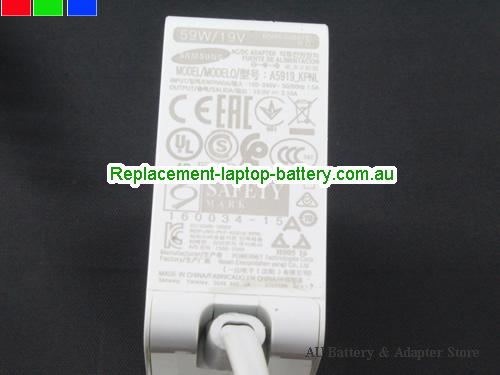  image 4 of  Original Eu plug Genuine Samsung A5919_KPNL Ac Adapter 19v 3.1A 59W White Power Supply 