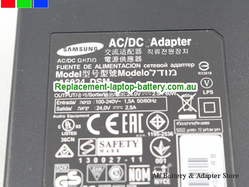  image 3 of  Original Genuine A6024_DSM 24V 2.5A 60W Ac Adapter for Samsung HW-F550 HW-E550 Soundbar Speaker Power Supply 