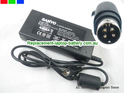 image 1 of  Original Genuine 12V 4-Pin DIN Adapter Charger Supply for Sanyo JS-12050-2C CLT2054 CLT1554 LCD TV Monitor 