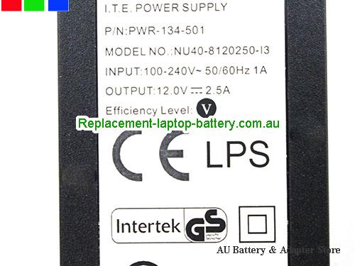  image 2 of  Original Genuine Simplycharged PWR-134-501 Ac Adapter NU40-8120250-I3 12.0v 2.5A 30W Power Supply 