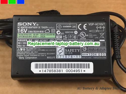  image 3 of  Original VGP-AC16V7 for SONY U8C UX50 UX90 UX17C VGP-AC16V11 100112-2 AC Adapter 16V 2.2A 